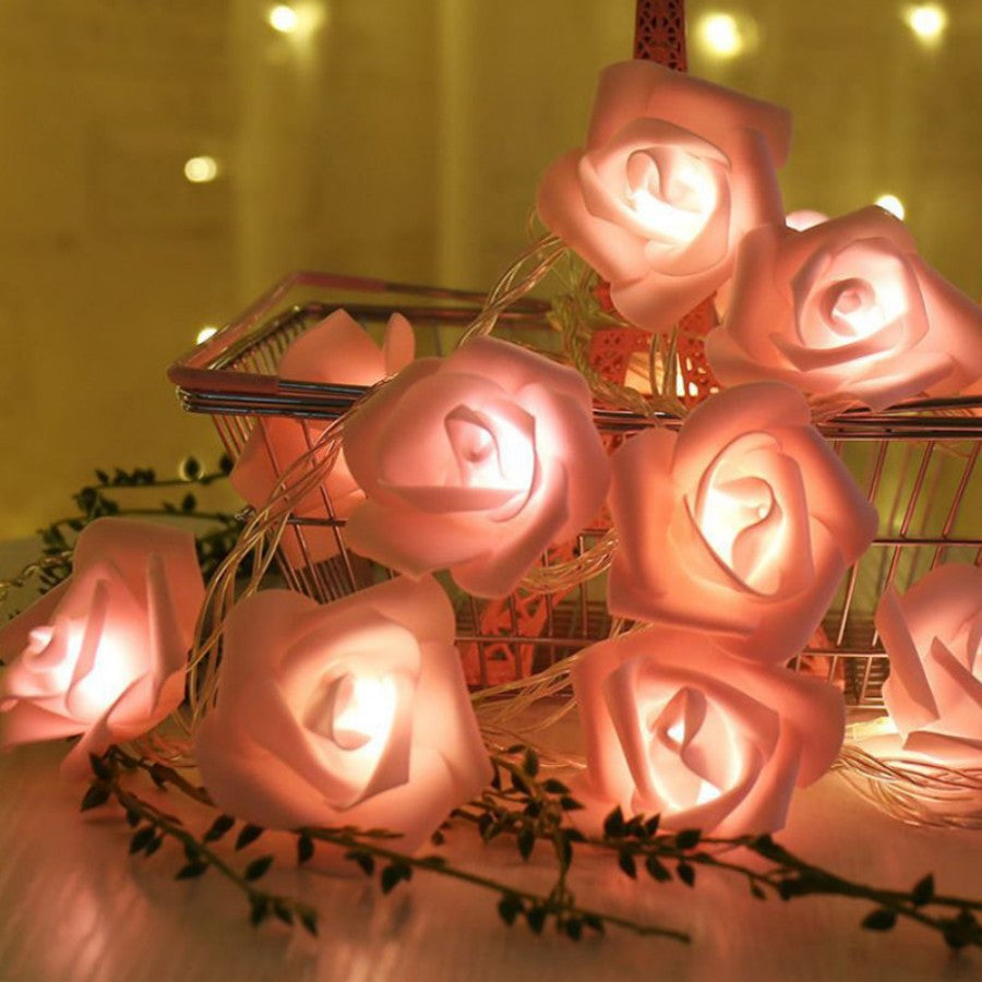 Florale Akzent-Lichterkette