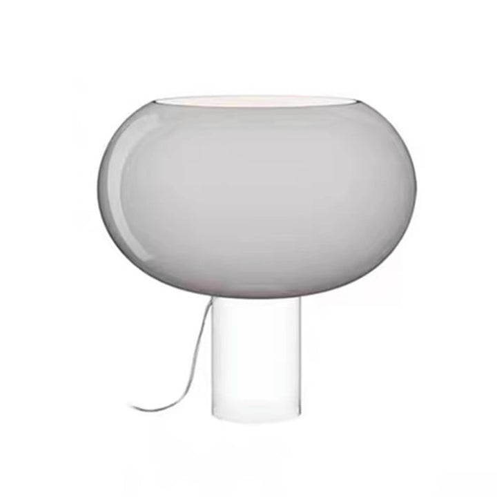 Moderne Tischlampe mit elegantem Globus-Schirm