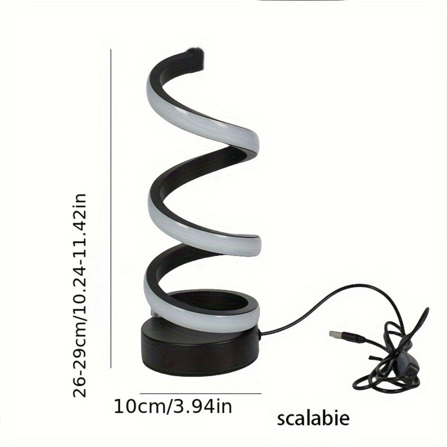 Spiral LED Tischlampe