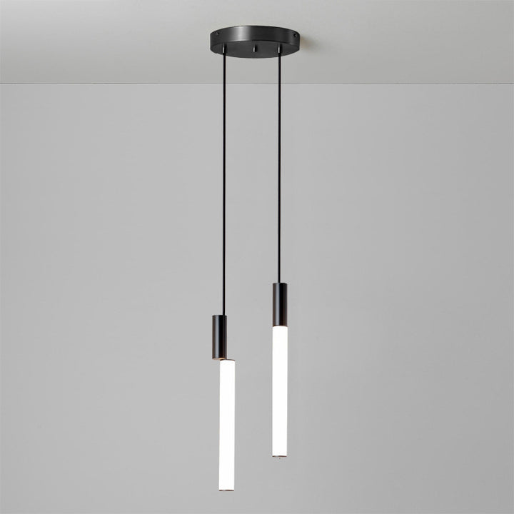 Moderner minimalistischer Pendelleuchte mit doppelten Röhren