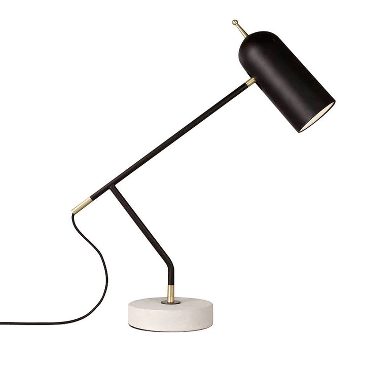 Moderne verstellbare Schreibtischlampe mit Marmorsockel