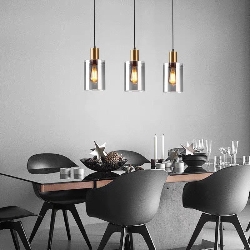 Moderne Transparente Glas Pendelleuchte
