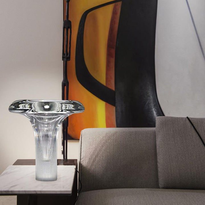 Künstlerische Glastischlampe