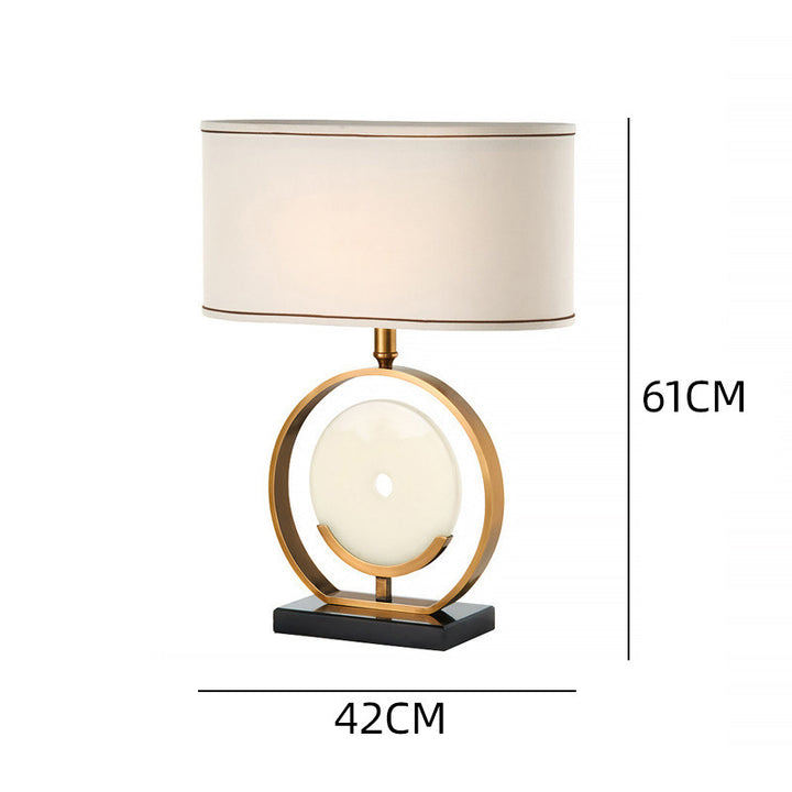 Zeitgenössische Tischlampe mit elegantem kreisförmigem Design