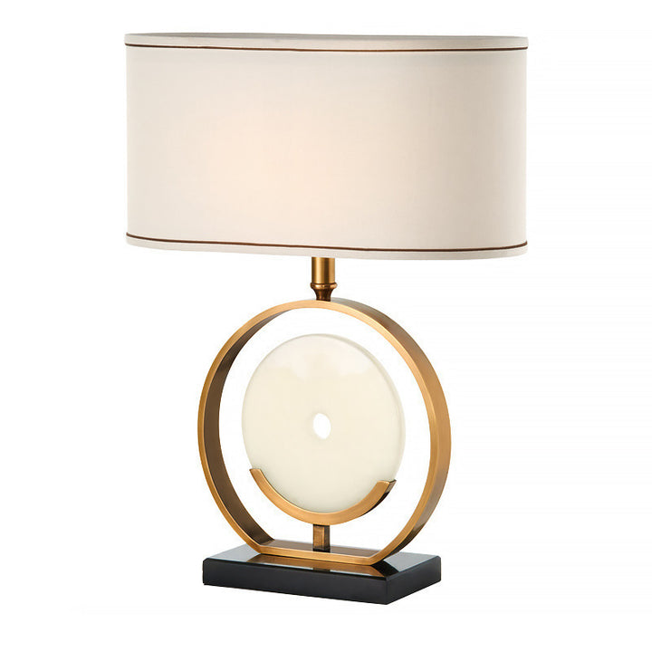 Zeitgenössische Tischlampe mit elegantem kreisförmigem Design