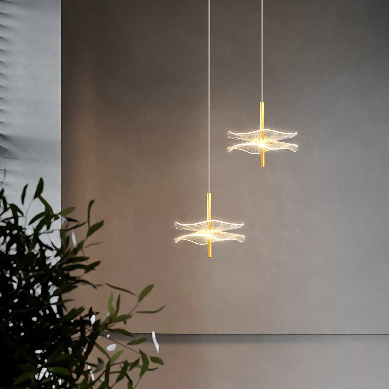 Elegante Wellen Pendelleuchte