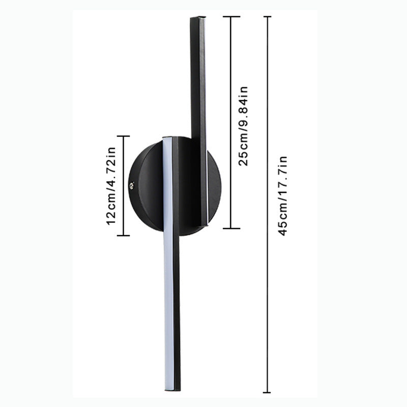 Moderne LED Wandleuchtenarmatur