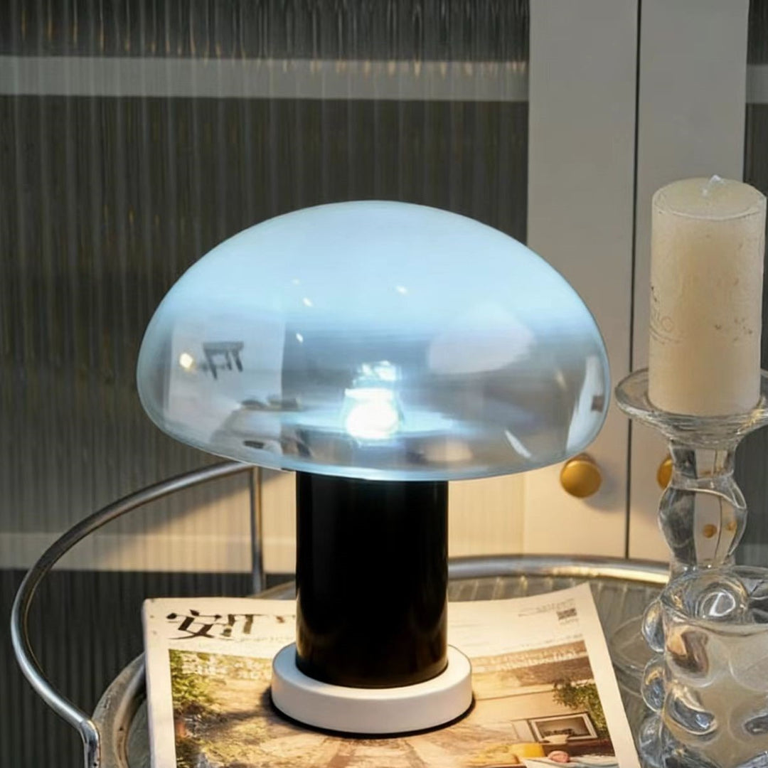 Moderne Glas-Dom Tischlampe