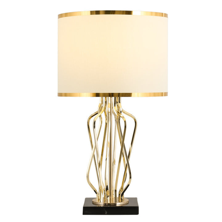 Elegante skulpturale Tischlampe
