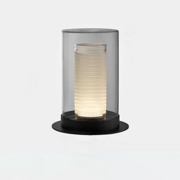 Moderne transparente Tischlampe