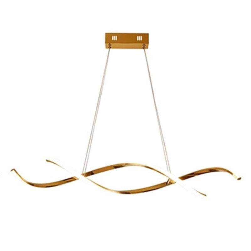 Wellen-inspirierte LED-Pendelleuchte