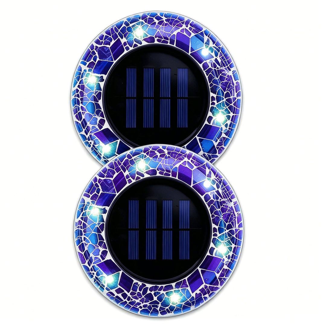 Solar Mosaikglas Gartenweg LED Einsatzlichter
