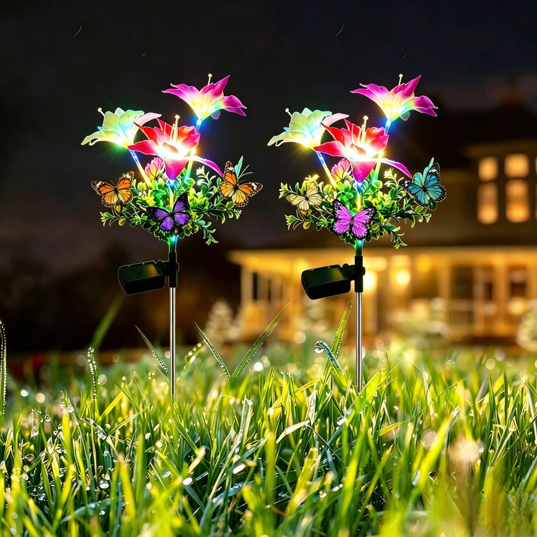 Dekorative solarbetriebene Schmetterlingsgartenlichter