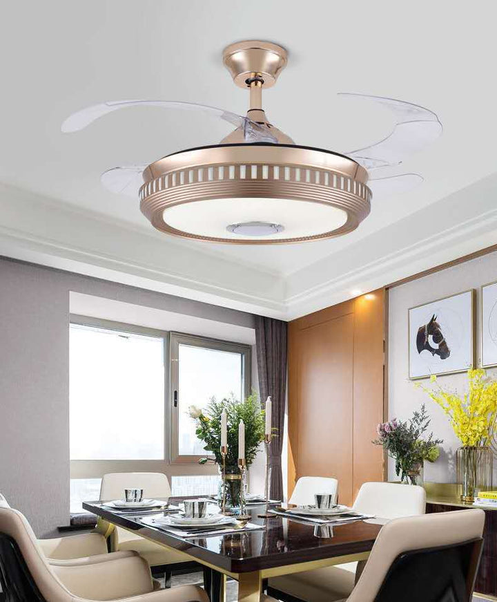 Zeitgenössische Deckenventilator Lichtinstallation