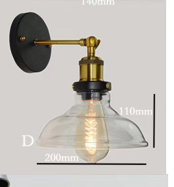 Industrielle Wandlampe