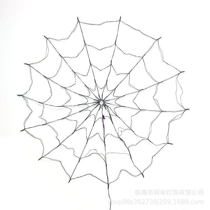 Halloween-Themen Spinnennetz Lichterkette