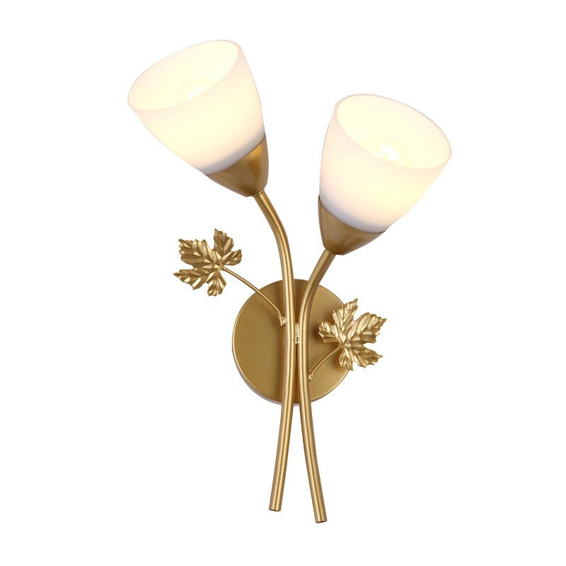 Dekorativer Blatt Wandlicht
