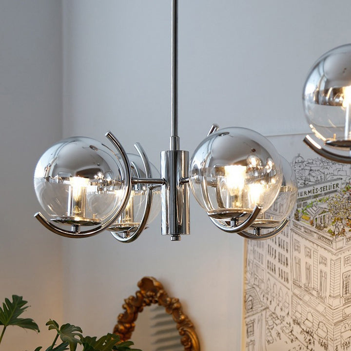 Moderne geometrische Globus Pendelleuchte