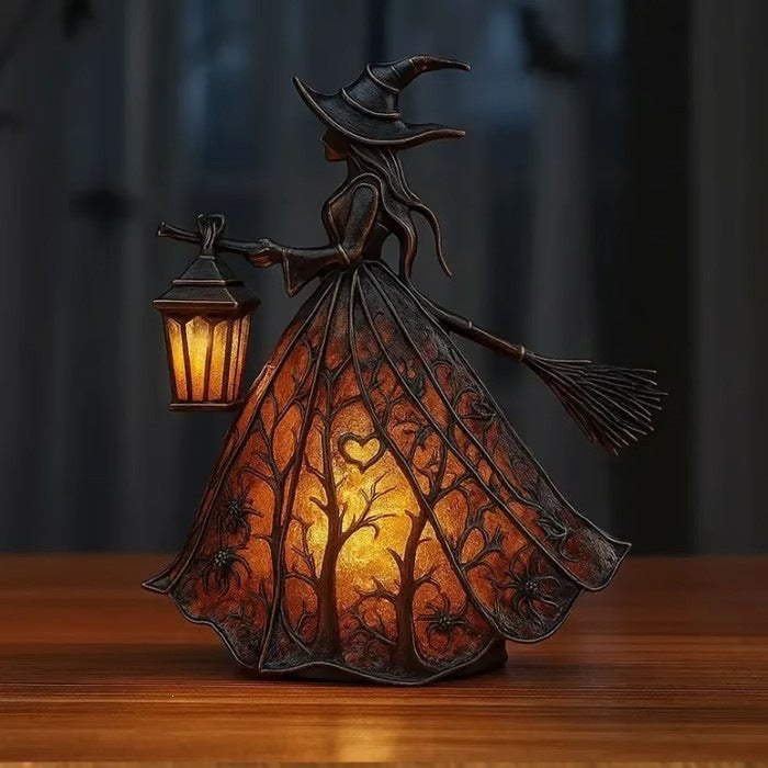 Halloween Hexenlaterne Skulptur Tischlampe