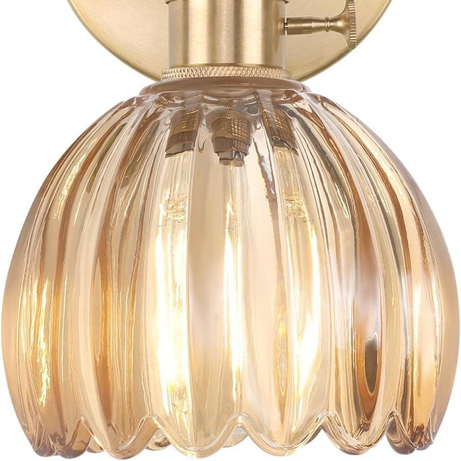 Elegante Glas-Wandlampe