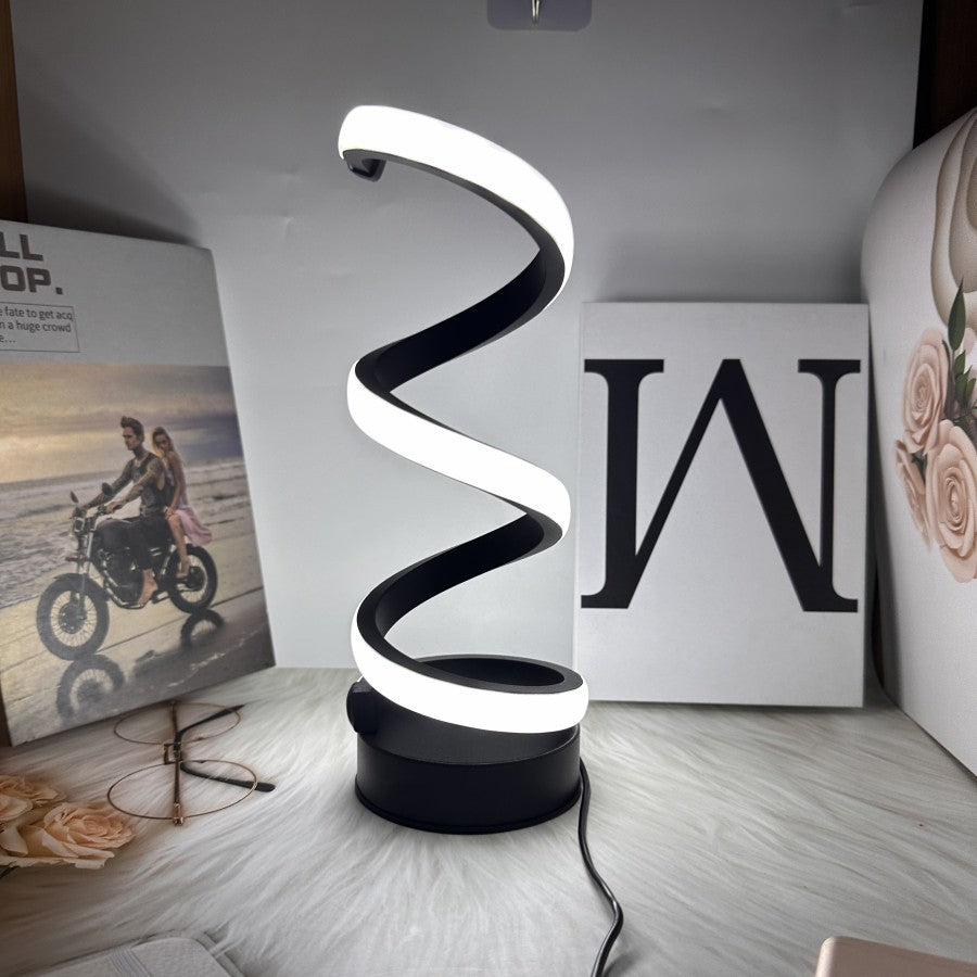 Spiral LED Tischlampe