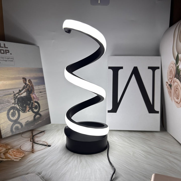 Spiral LED Tischlampe