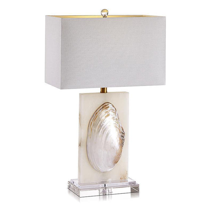Dekorative Muscheltischlampe