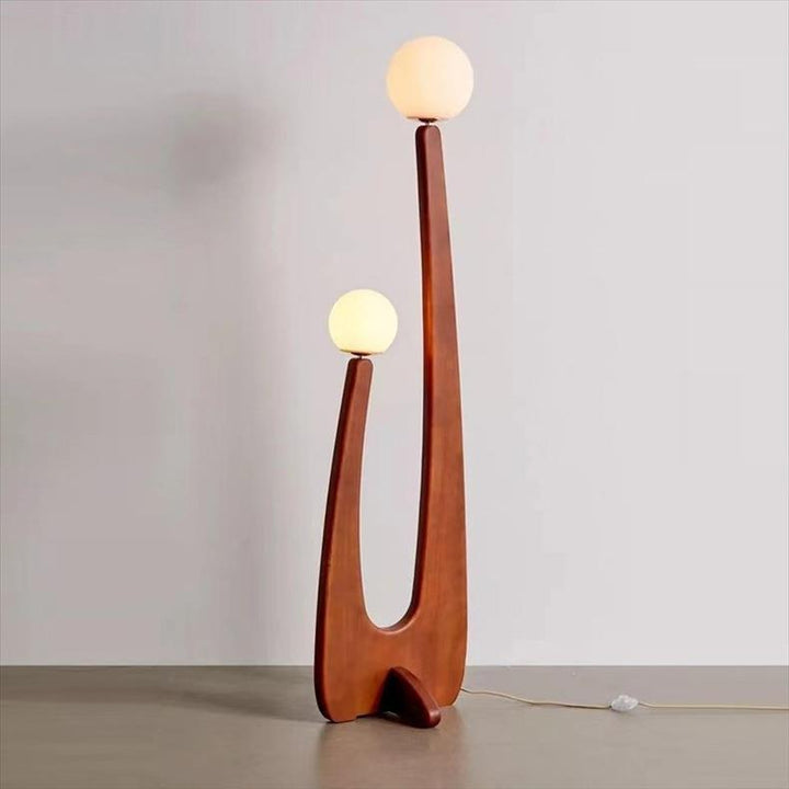 Künstlerische Holz Stehlampe
