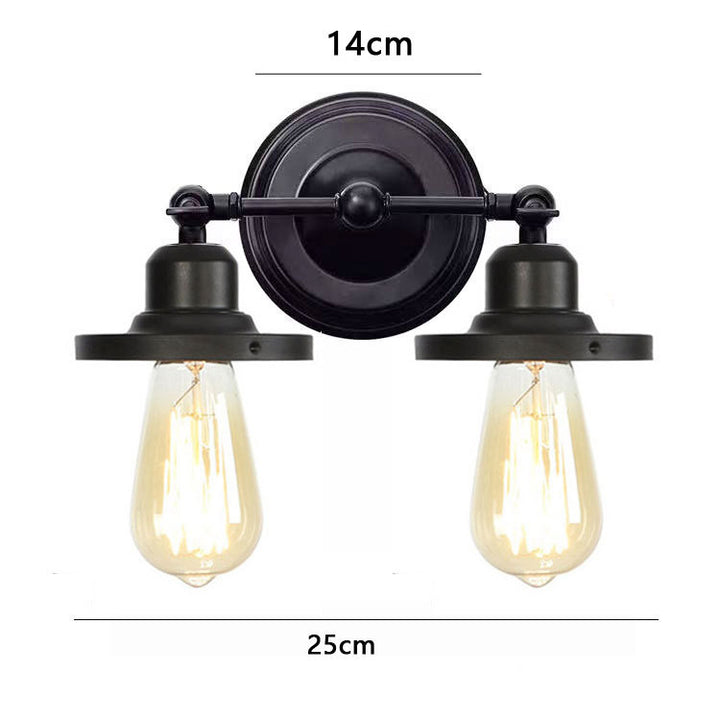 Industrieller Stil Doppel-Glühbirne Wandlampe