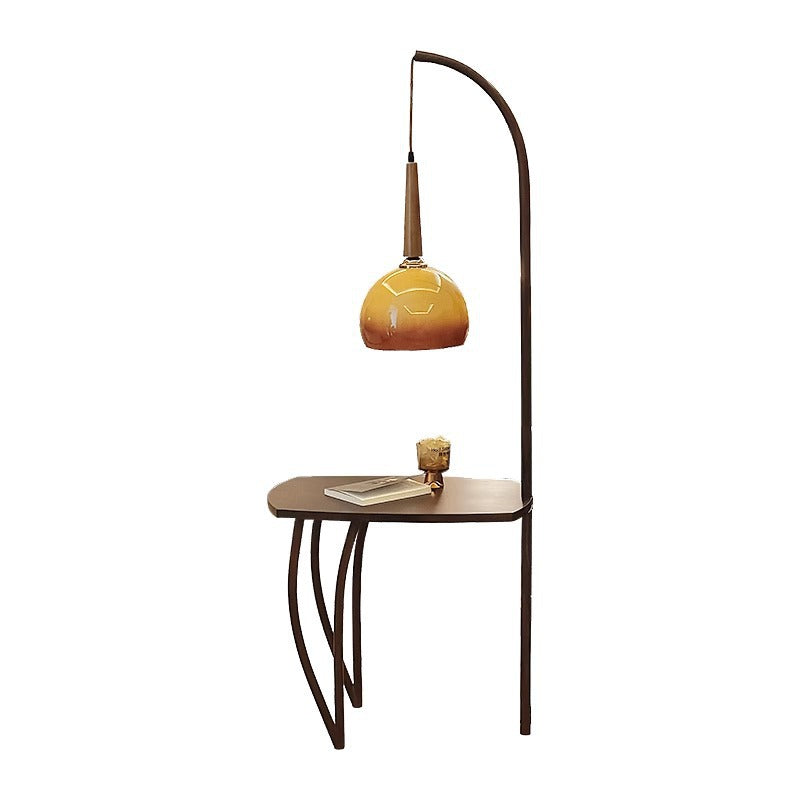 Moderne Minimalistische Stehlampe mit integriertem Beistelltisch