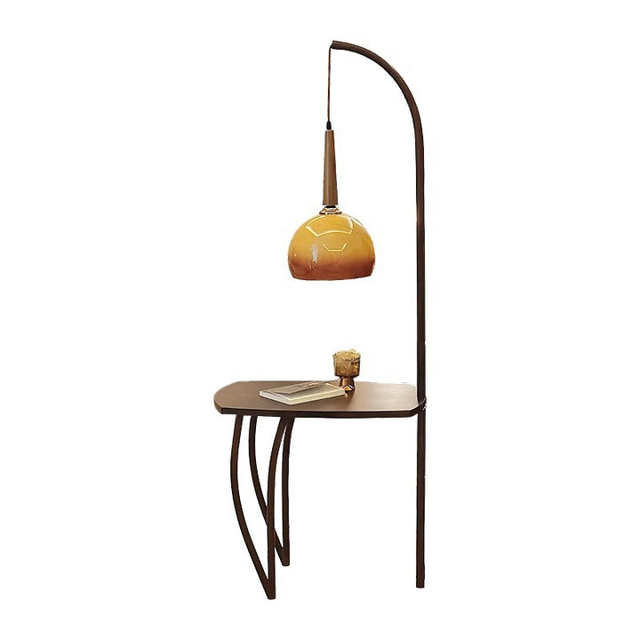 Moderne Minimalistische Stehlampe mit integriertem Beistelltisch