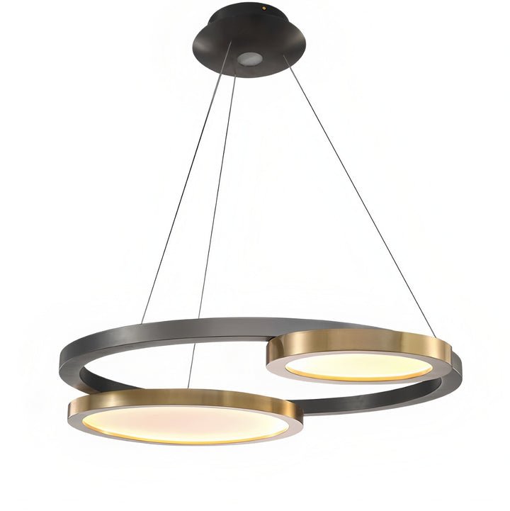 Moderne Dual-Circle Pendelleuchte