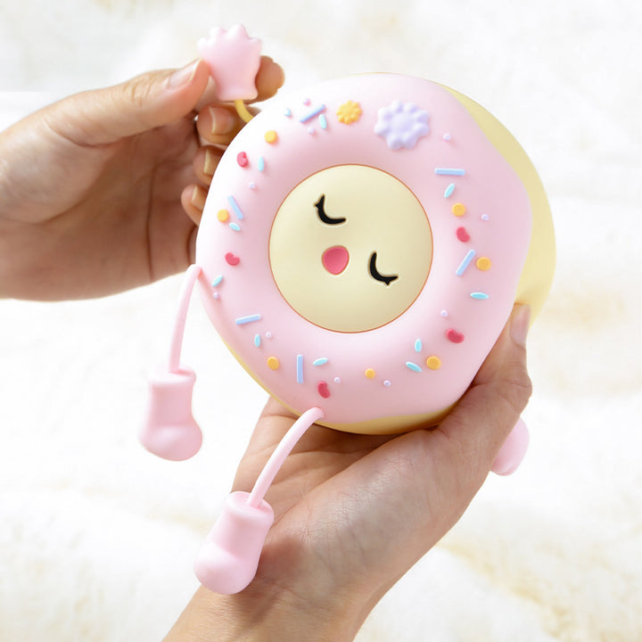 Launische silikonförmige LED-Nachtlicht in Donut-Form mit flexiblen Gliedmaßen