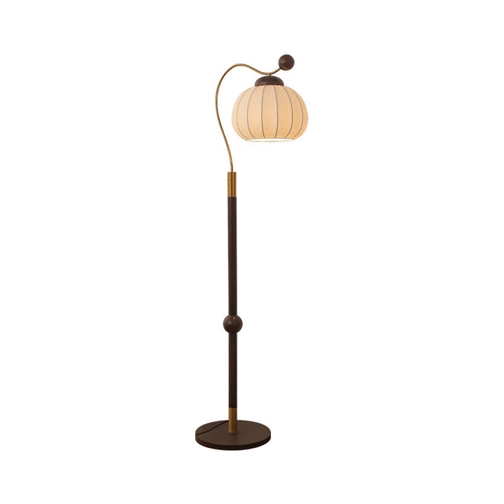 Moderne gebogene Stehlampe mit verstellbarem Schirm