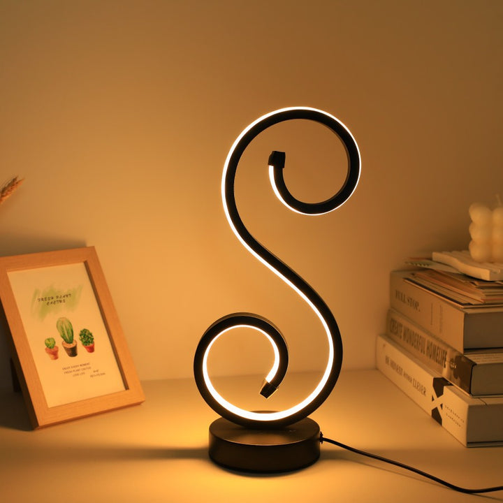 Krumme dekorative Akzentlampe