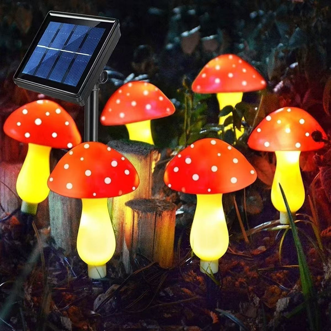 Dekorative Solar-Pilz-Gartensteckerlichter
