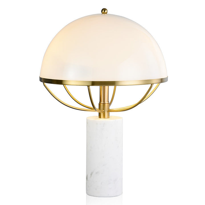 Elegante dekorative Tischlampe mit modernem Marmorständer
