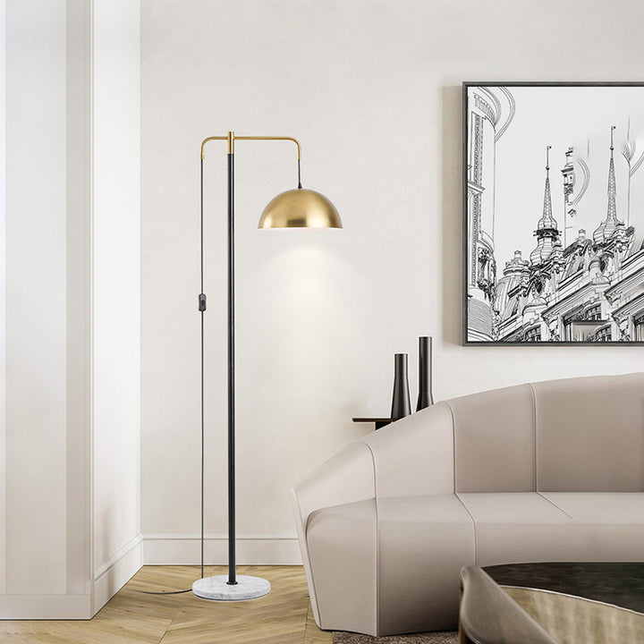 Moderne Industrielle Stehlampe mit verstellbarem Schirm