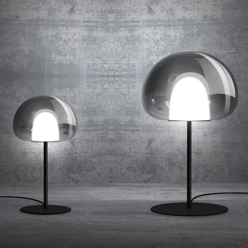 Moderne transparente Glaskerze lampe