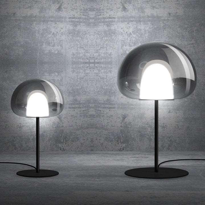 Moderne transparente Glaskerze lampe