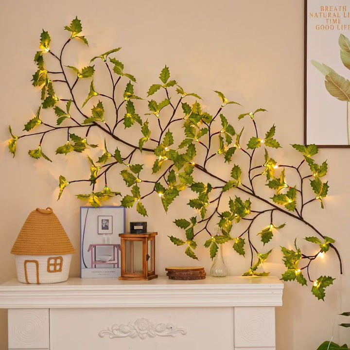 Verschnörkelte LED Kirschblüten Wandleuchte