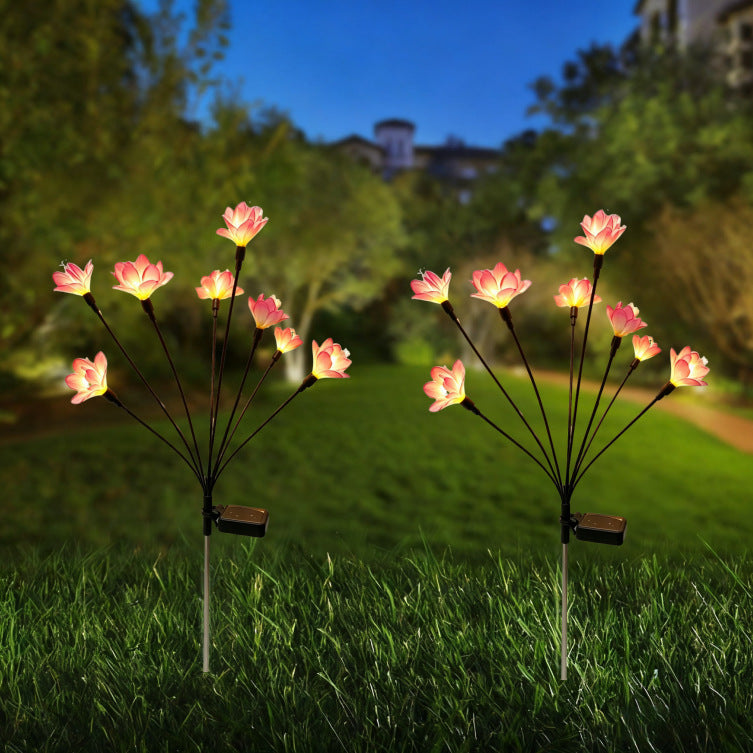 Solarbetriebene dekorative Gartenlotuslichter
