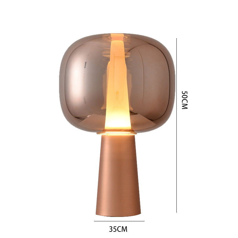 Moderner Minimalistischer Stehlampe mit Transparenter Basis