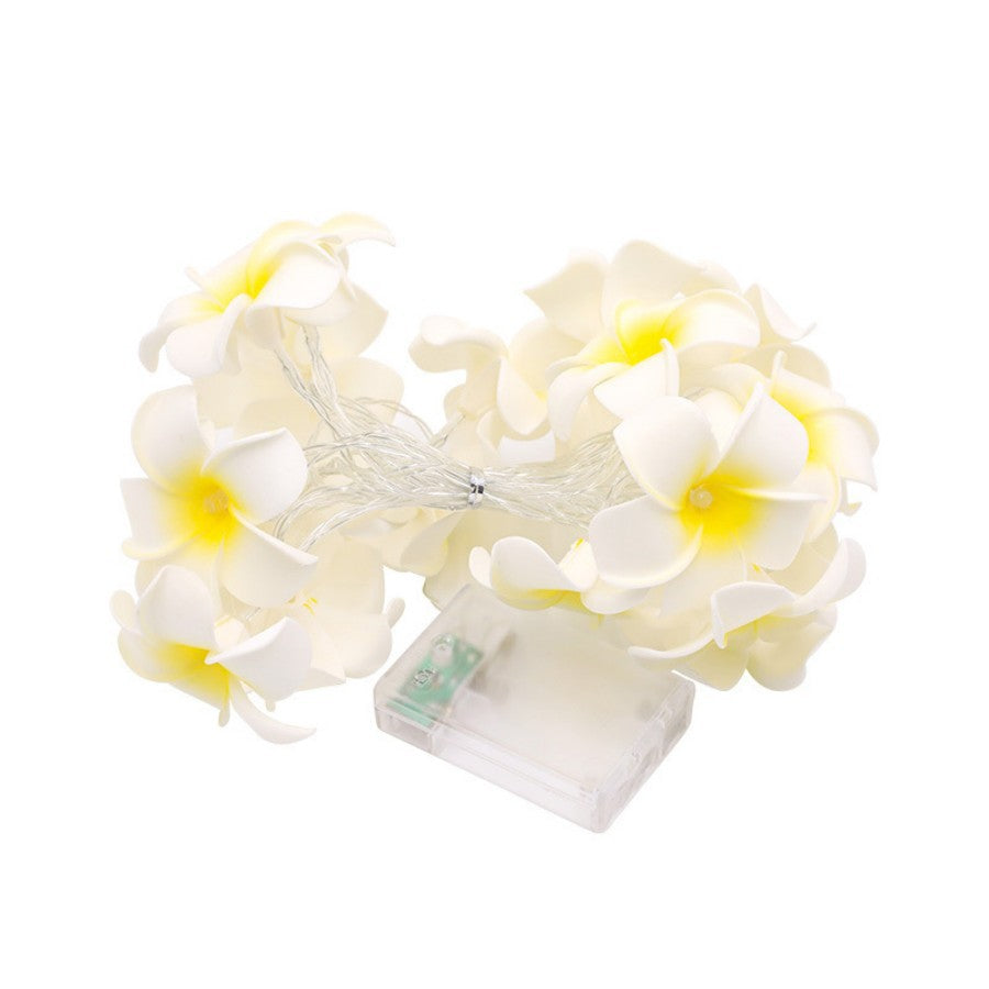 Florale Lichterkette Deko