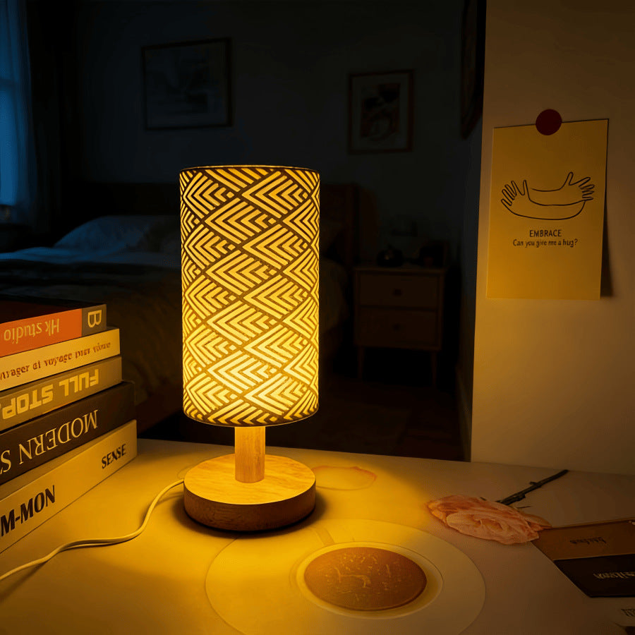 Moderne USB-betriebene geometrische Tischlampe
