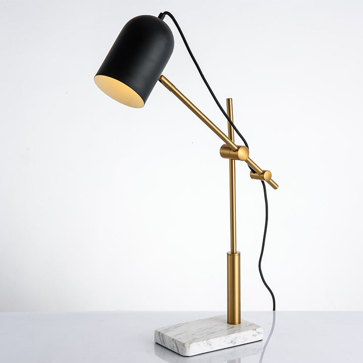 Verstellbare Schreibtischlampe mit Marmorbasis