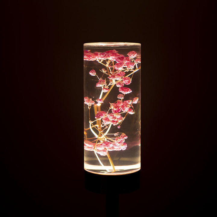 Elegante Blumenglaslampe
