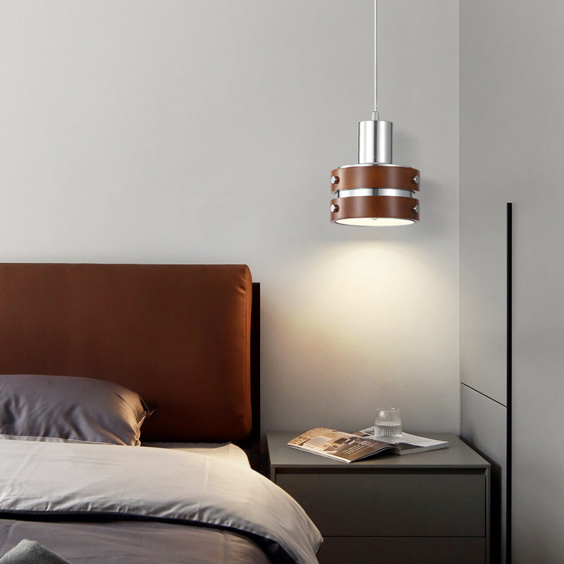 Vintage-inspirierten Leder Pendelleuchte