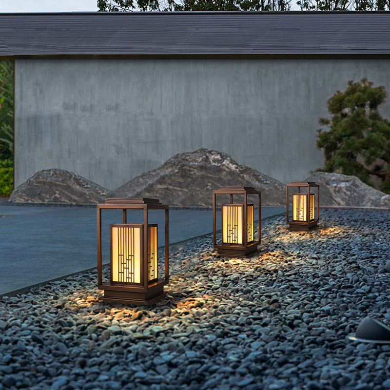 Japanisch inspirierte Außenlaterne