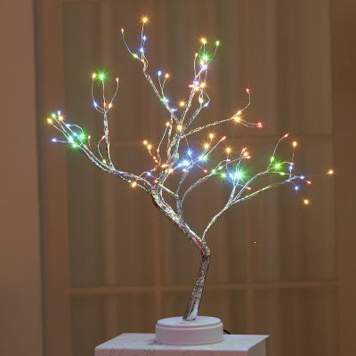 Stern-verzierte LED-Zweig Tischlampe mit warmen mikro dimmbaren Lichtern